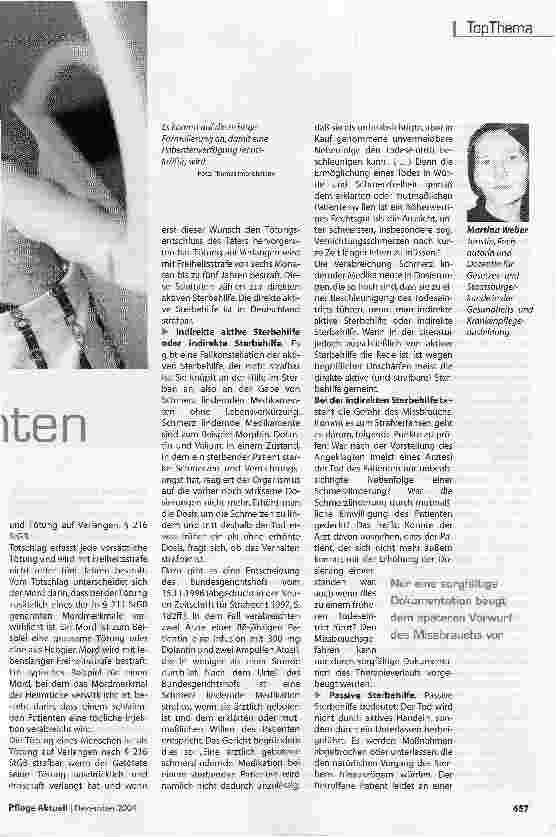 Vorschauseite 2: Der Wille des Patienten sollte immer respektiert werden!
