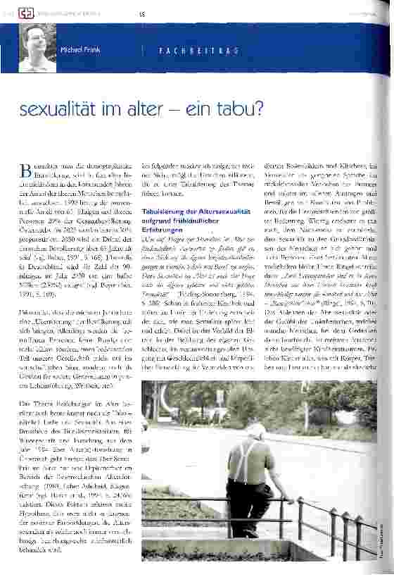 Vorschauseite 1: Sexualität im alter - ein tabu?
