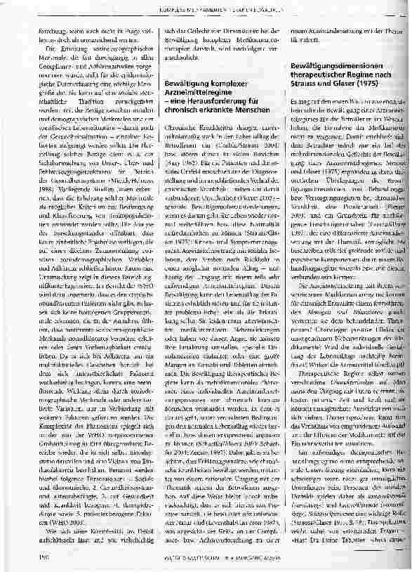 Vorschauseite 4: Komplexe Medikamententherapien bewältigenTheoretische Betrachtung einer Herausforderung im Lebensalltag chronisch kranker Menschen
