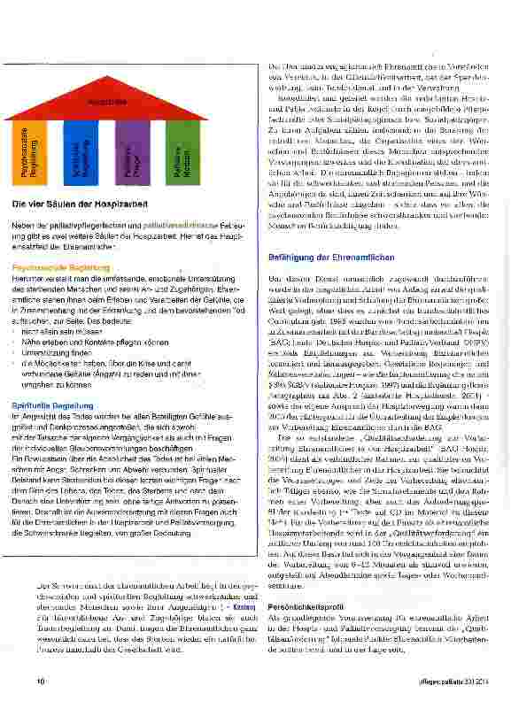 Vorschauseite 2: Aufbau und Qualifizierung ehrenamtlicher Hospiz und Palliativarbeit