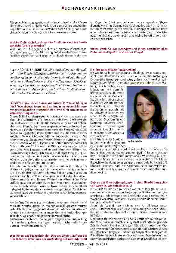 Vorschauseite 2: ERSTE SCHRITTE IN DER PFLEGE - als Berufseinsteigerinnen und Quereinsteigerinnen in ein Pflegestuclium