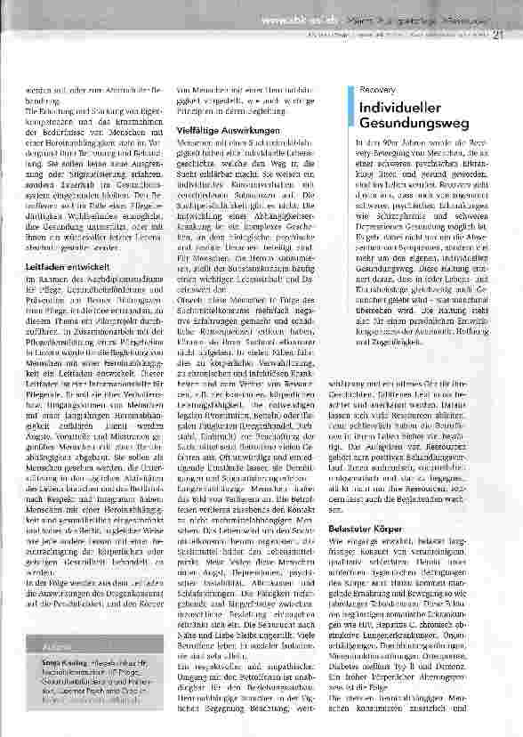 Vorschauseite 2: Respektvoller Umgang mit Heroinabhängigen
