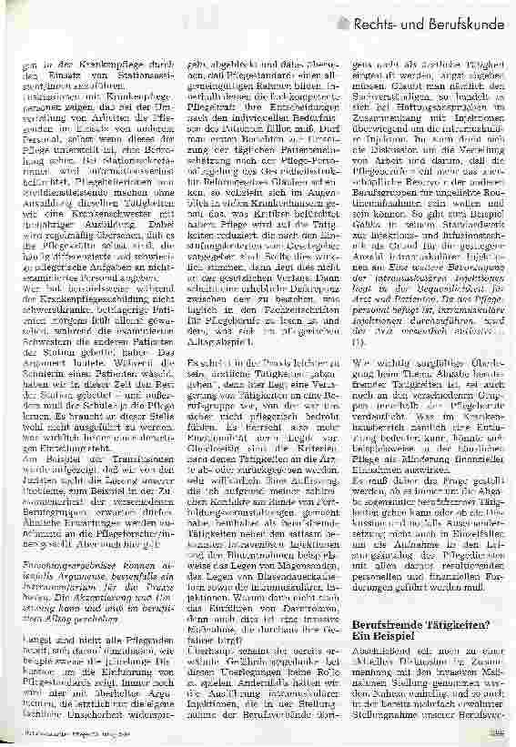 Vorschauseite 3: Injektionen und andere invasive Maßnahmen aus der Sicht der Pflegenden Standortbestimmung zum Recht in der Pflege