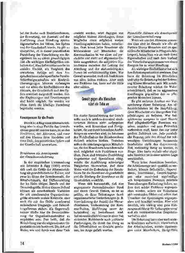 Vorschauseite 6: Gewaltfreiheit als Prozeß