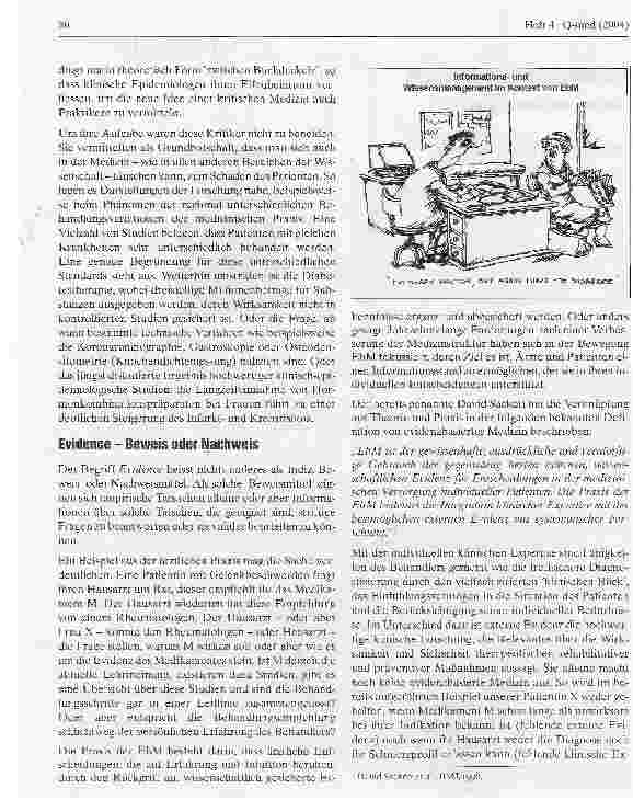 Vorschauseite 2: Evidenzbasierte Medizin
