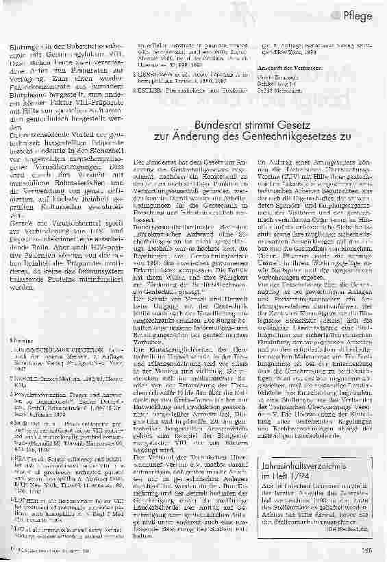 Vorschauseite 3: Behandlung der Hämophilie A Erfahrungen mit einem gentechnisch hergestellten Faktor VIII-Präparat
