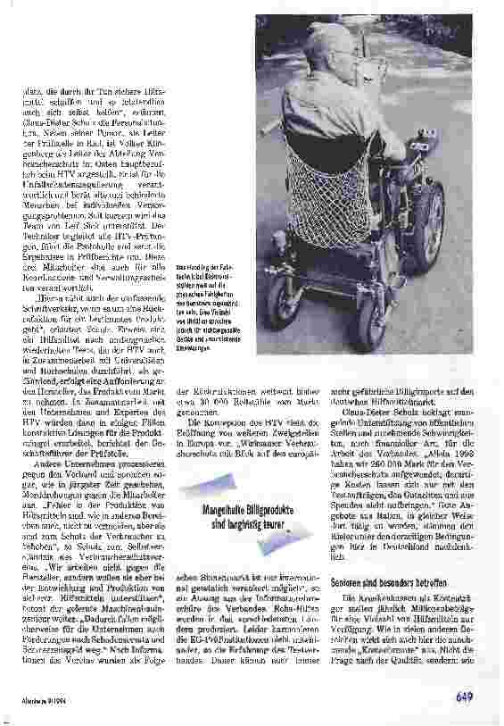 Vorschauseite 2: Rollstühle auf dem Prüfstand
