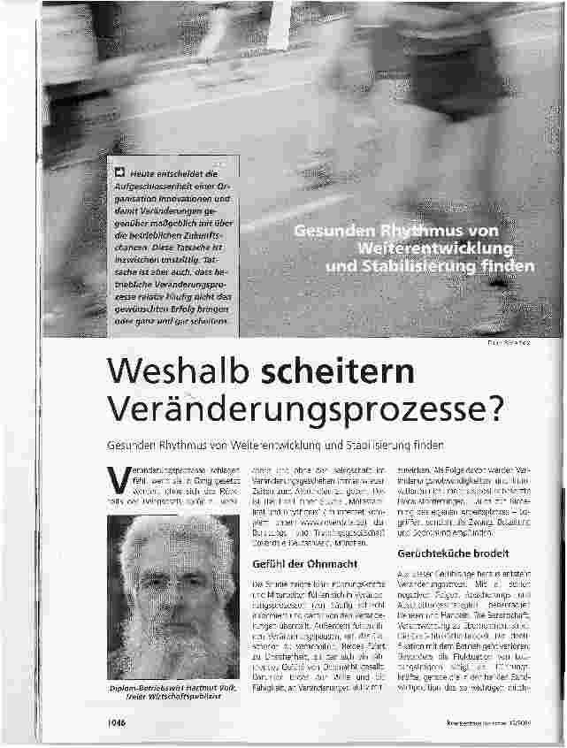 Vorschauseite 1: Weshalb scheitern Veränderungsprozesse?Gesunden Rhythmus von Weiterentwicklung und Stabilisierung finden