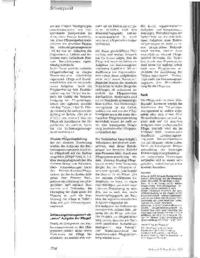 Vorschauseite 4: Pflegeund Entlassungsprozess. Entlassungsmanagement als neue Aufgabe der Pflege