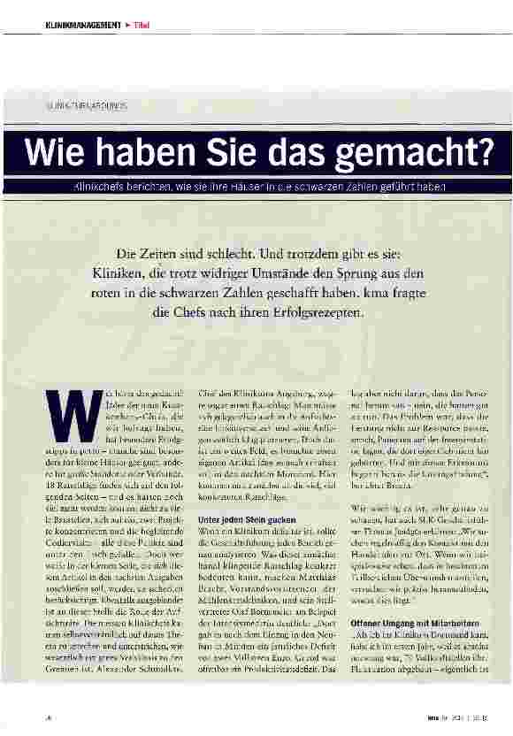 Vorschauseite 1: Wie haben Sie das gemacht?