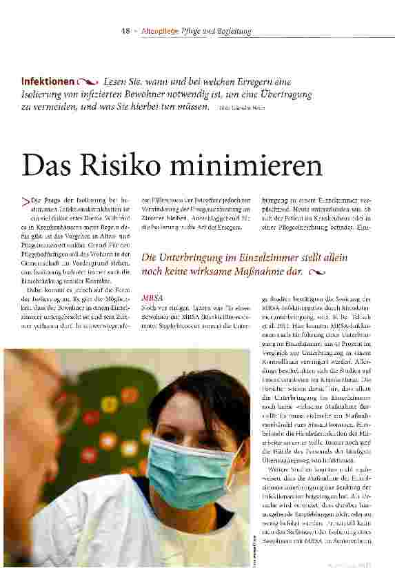 Vorschauseite 1: Das Risiko minimieren