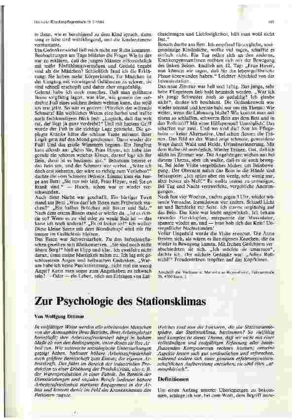 Vorschauseite 2: Erlebnisse einer Patientin