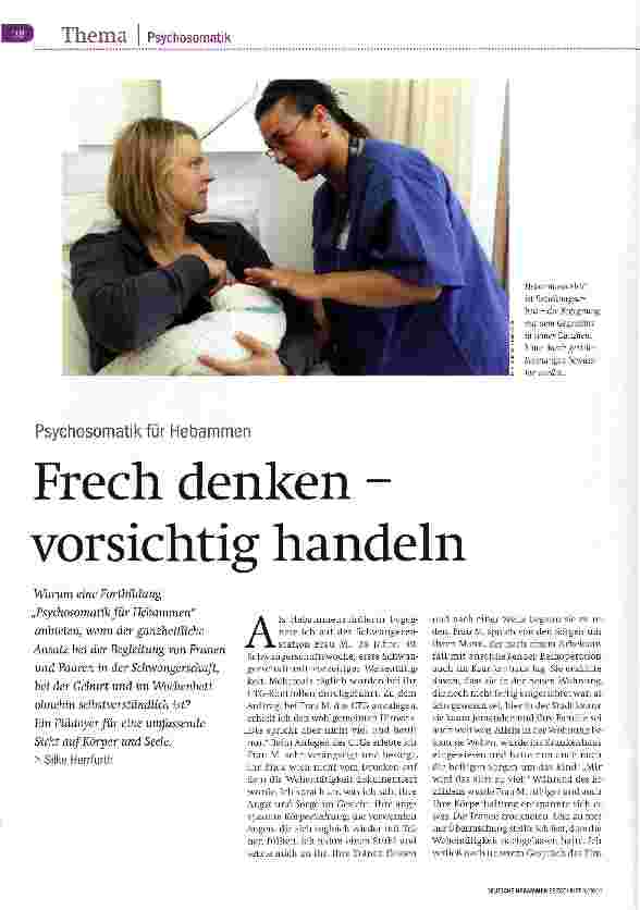 Vorschauseite 1: Frech denken -vorsichtig handeln