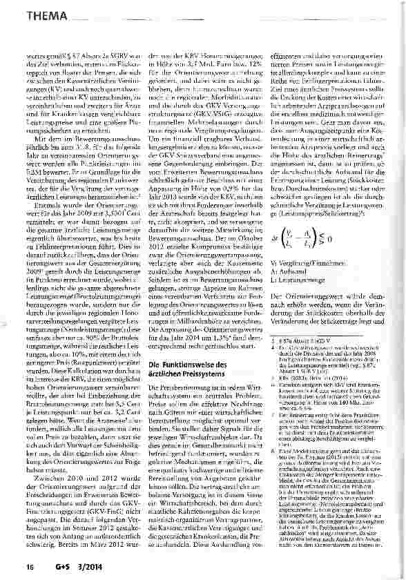 Vorschauseite 2: Das ärztliche Preissystem: Zentrale Problemzone der ärztlichen Vergütung