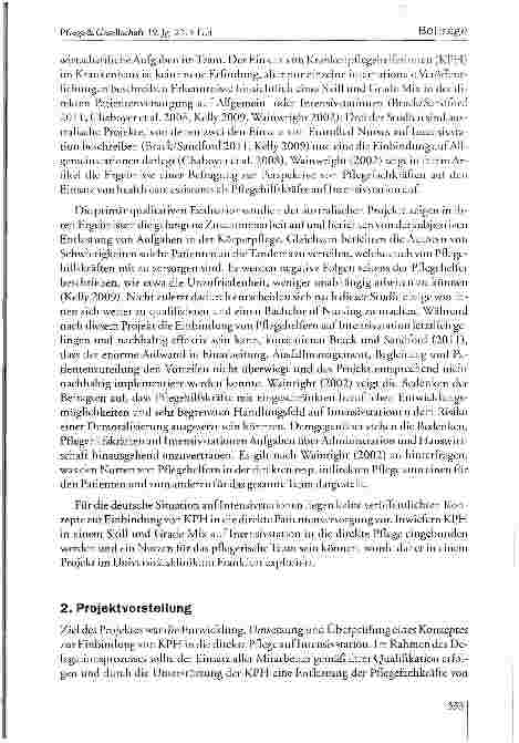 Vorschauseite 3: Skill und Grade Mix auf Intensivstationen -Evaluation eines Modellprojektes