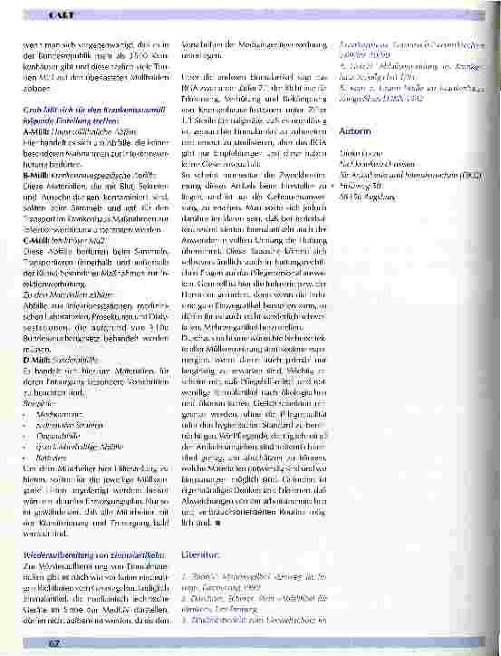 Vorschauseite 4: Umweltschutz im Krankenhaus