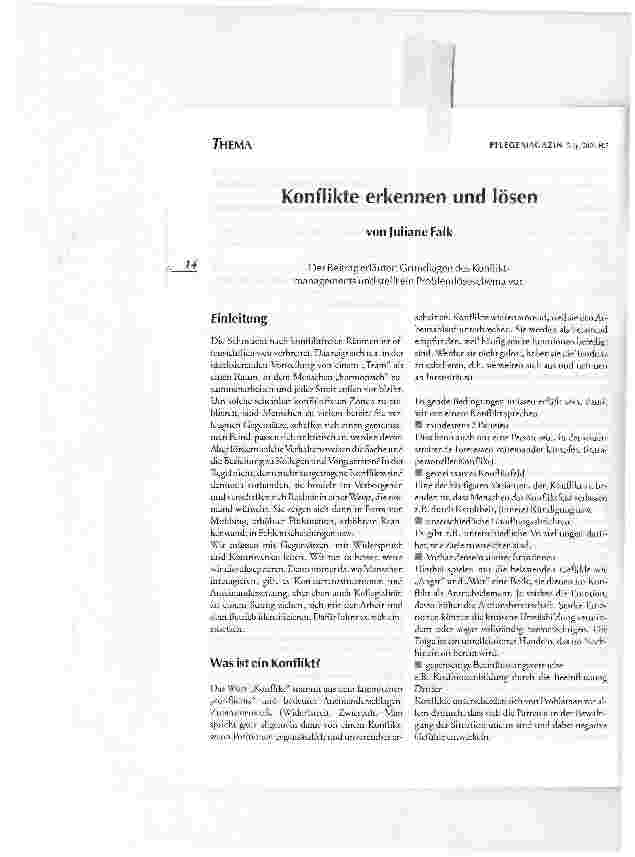 Vorschauseite 1: Konflikte erkennen und lösen