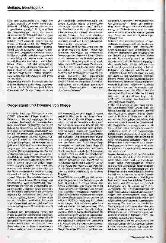 Vorschauseite 3: Zur Professionalisierung der Pflege