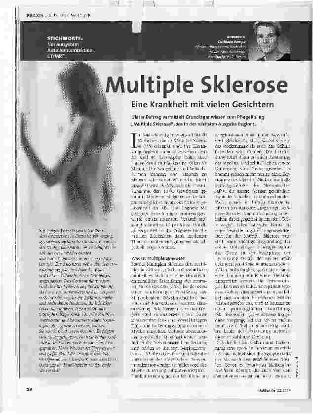 Vorschauseite 1: Multiple SkleroseEine Krankheit mit vielen Gesichtern