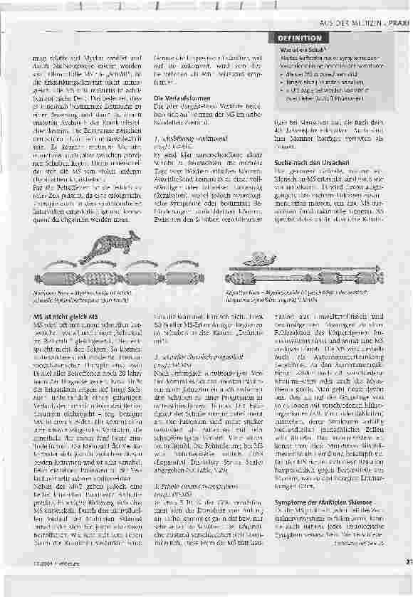 Vorschauseite 2: Multiple SkleroseEine Krankheit mit vielen Gesichtern