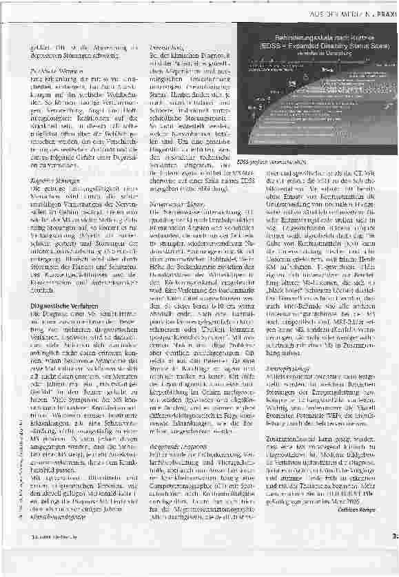 Vorschauseite 4: Multiple SkleroseEine Krankheit mit vielen Gesichtern