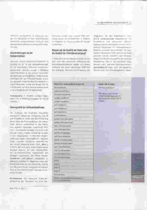 Vorschauseite 2: Benchmarking mittels Qualitätsindikatoren in der Hausarztpraxis