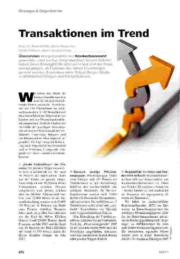 Vorschauseite 1: Transaktionen im Trend