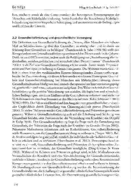 Vorschauseite 4: Gesundheitsförderung in stationären Wohneinrichtungen für Menschen mit Mehrfachbehinderung