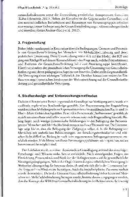 Vorschauseite 5: Gesundheitsförderung in stationären Wohneinrichtungen für Menschen mit Mehrfachbehinderung