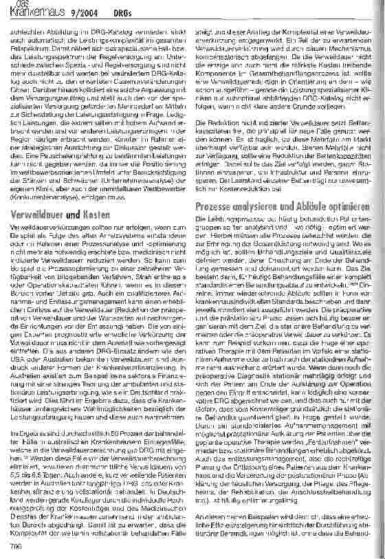 Vorschauseite 4: DRGs, Wettbewerb und Strategie