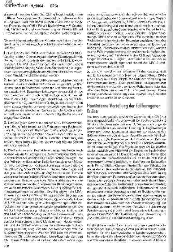 Vorschauseite 6: DRGs, Wettbewerb und Strategie