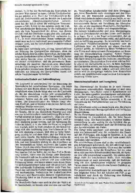 Vorschauseite 2: Sportschuhkonstruktion nach orthopädischen Gesichtspunkten