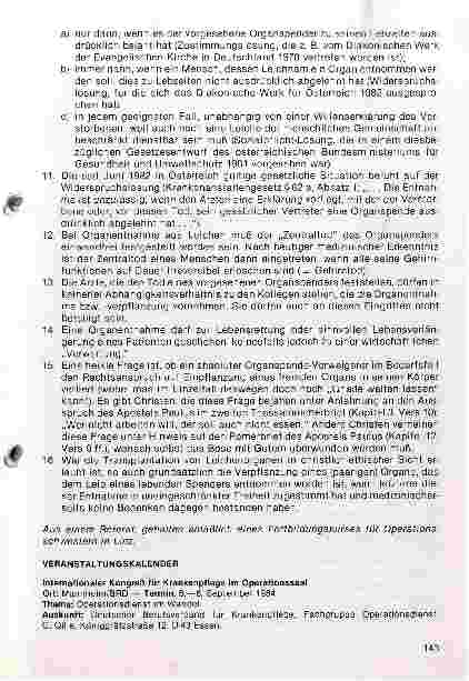 Vorschauseite 2: Aspekte und Probleme der Organverpflanzung aus ethischer Sicht 16 Thesen zu dem Thema