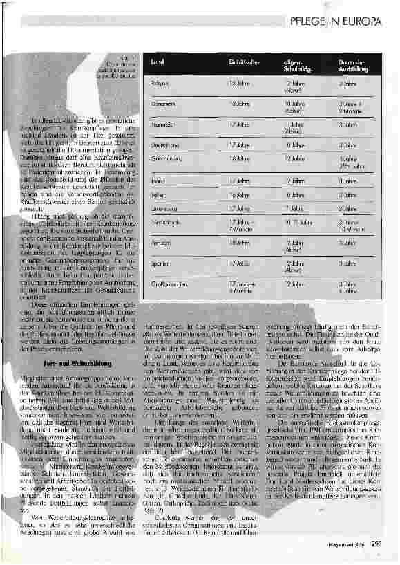 Vorschauseite 2: Pflegemanagement in Europa Aspekte der Aus-, Fortund Weiterbildung