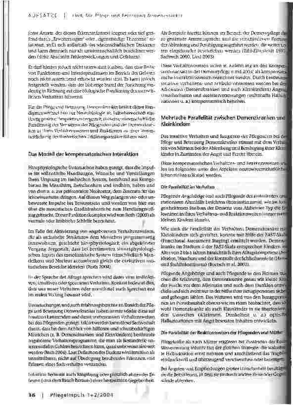 Vorschauseite 2: Pflege und Betreuung Demenzkranker