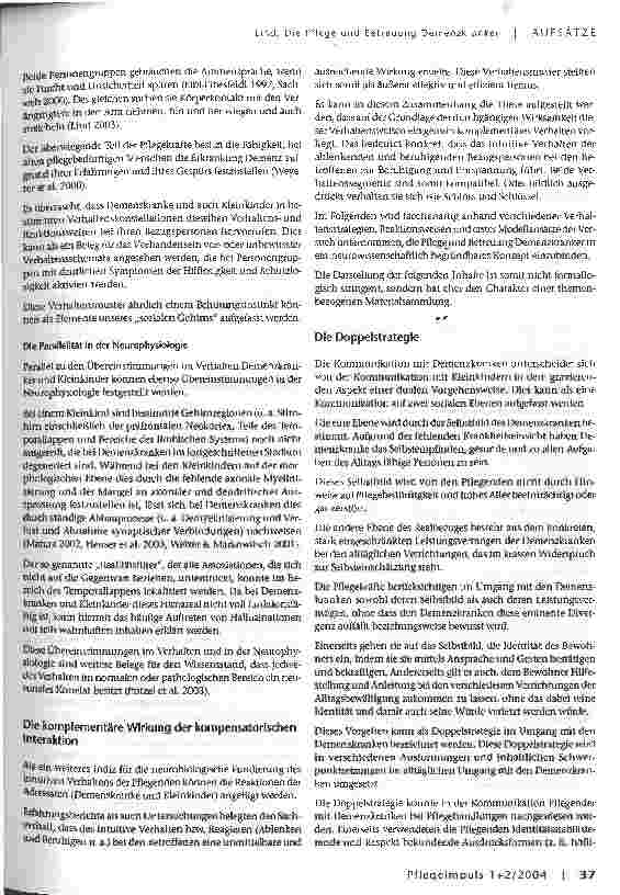 Vorschauseite 3: Pflege und Betreuung Demenzkranker