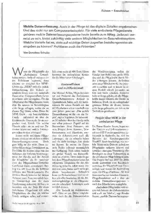 Vorschauseite 2: INFORMATIONEN ALLZEIT BEREIT