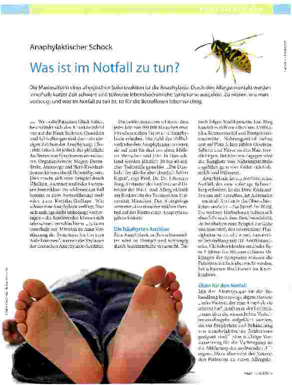 Vorschauseite 1: Was ist im Notfall zu tun?