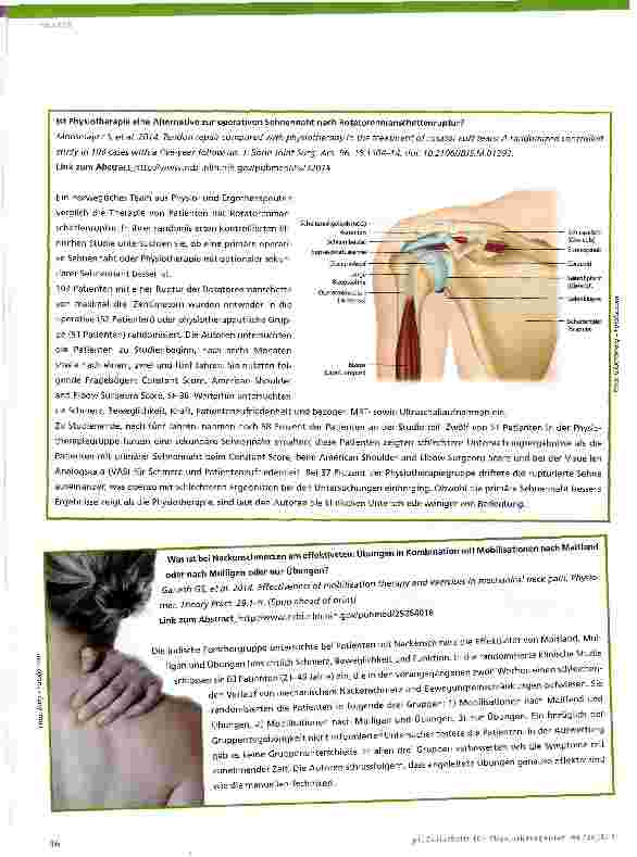 Vorschauseite 3: Evidenz-Update für die Physiotherapie
