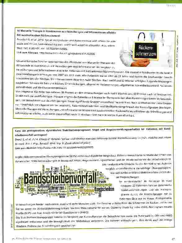 Vorschauseite 4: Evidenz-Update für die Physiotherapie