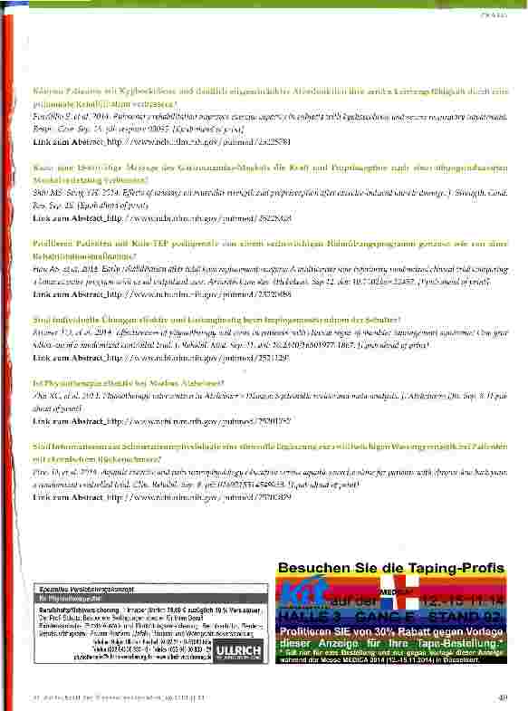 Vorschauseite 6: Evidenz-Update für die Physiotherapie