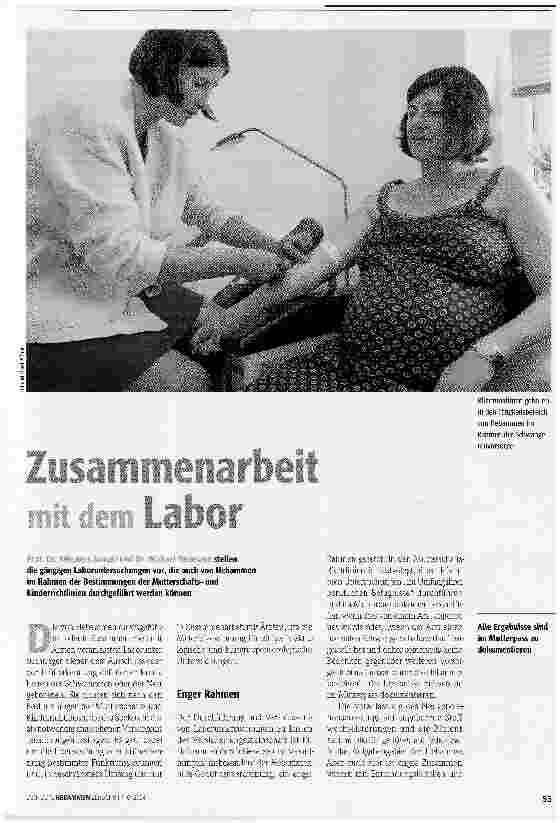 Vorschauseite 1: Zusammenarbeit mit dem Labor