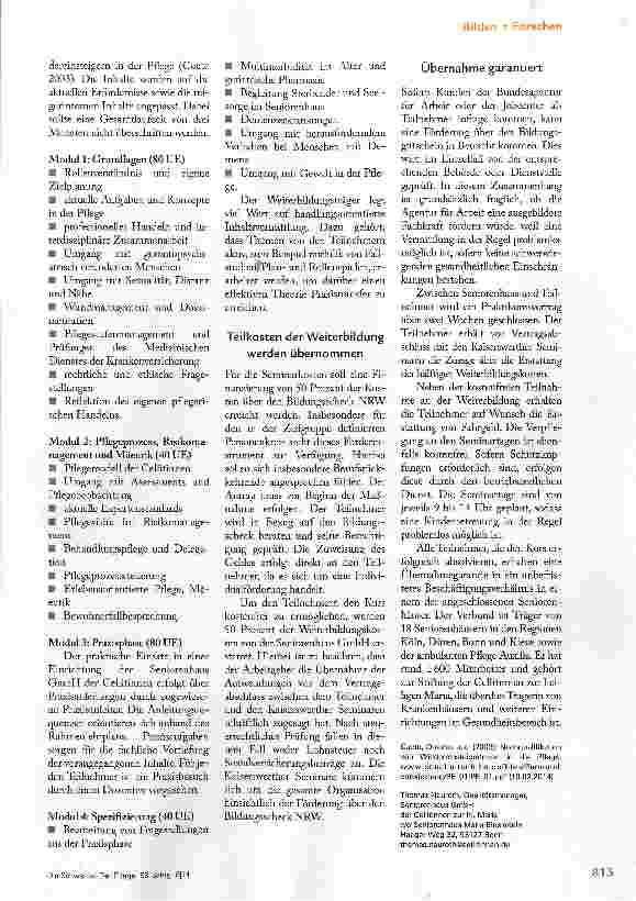 Vorschauseite 2: ZURÜCK IM NEUEN ALTEN JOB