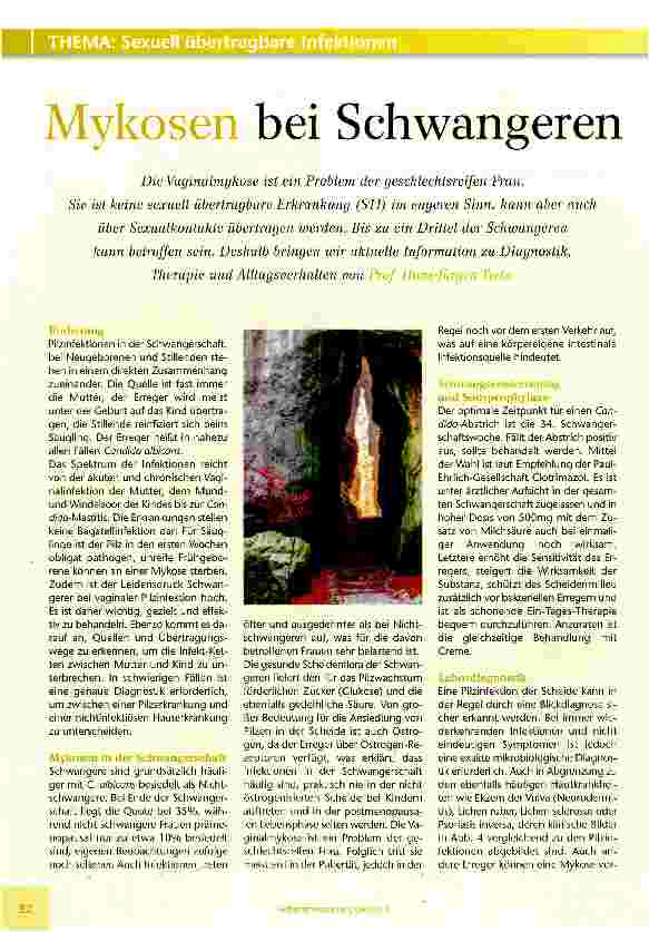 Vorschauseite 1: Mykosen bei Schwangeren