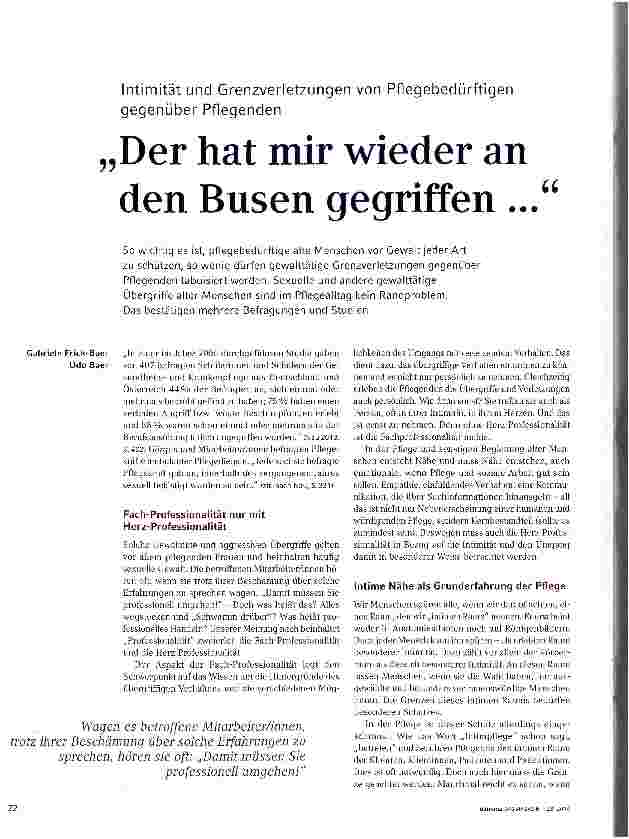 Vorschauseite 1: Der hat mir wieder an den Busen gegriffen. ..
