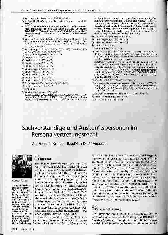 Vorschauseite 5: Neubestimmung der Grenze zwischenVerwaltungseffizienz und MitbestimmungANMERKUNGEN ZUM URTEIL DES THÜR. VERFCH VOM 20.4.2004