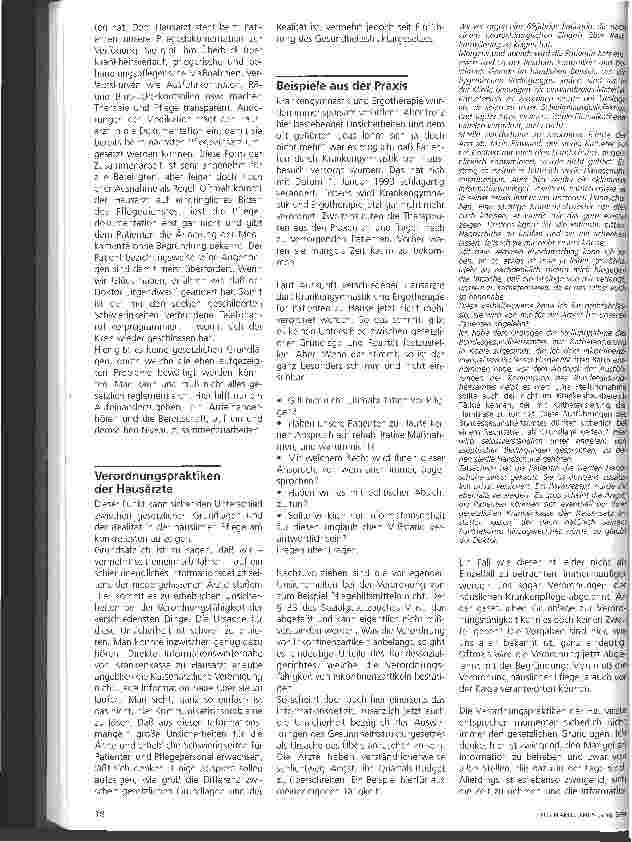 Vorschauseite 2: Zum Verhältnis von Hausarzt und Pflegedienst