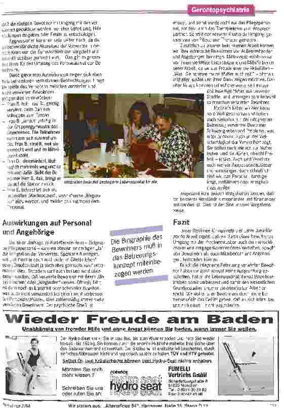 Vorschauseite 2: Was, Sie nehmen meine Mutter auch mit? Bewußte Integration verwirrter Bewohner in den Heimalltag