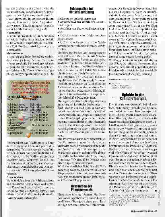 Vorschauseite 2: Umgang mit Medikamenten Mögliche Fehler bei der Applikation