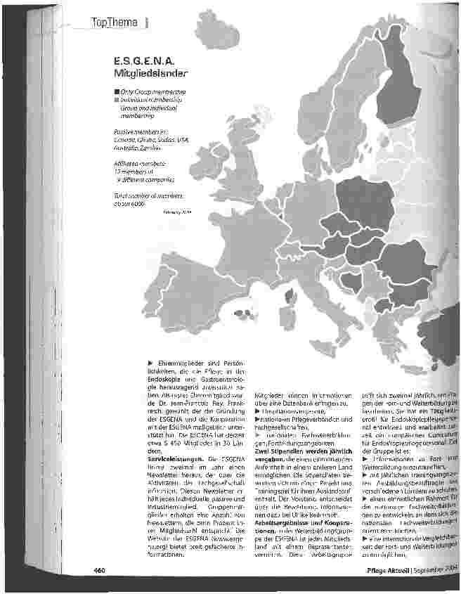 Vorschauseite 2: E. S. G. E. N. ADie Europäische Fachgesellschaft für Pflegeund Assistenzpersonal